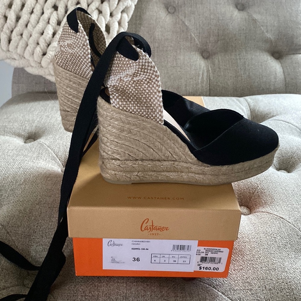 Castaner wedge tie up espadrilles 36